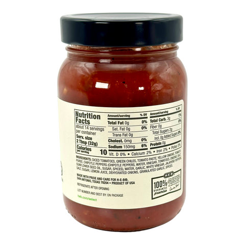 H-E-B Specialty Series 16oz Salsa - Chipotle Garlic (Medium)