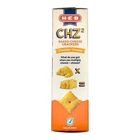 H-E-B CHZ² Baked Cheese Crackers - Cheddar Cheese