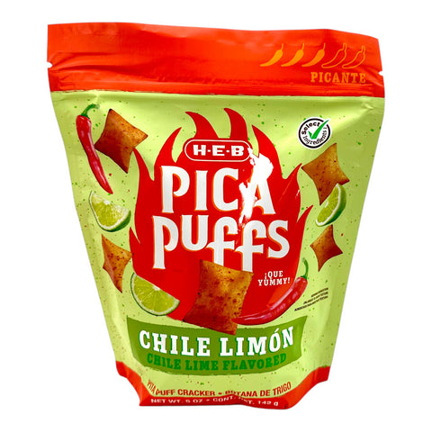 H-E-B Pica Pita Puff Crackers - Chile Limón