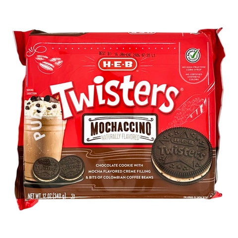 H-E-B Twisters Chocolate Cookies - Mochaccino