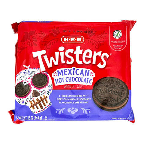 H-E-B Twisters Chocolate Cookies - Mexican Hot Chocolate