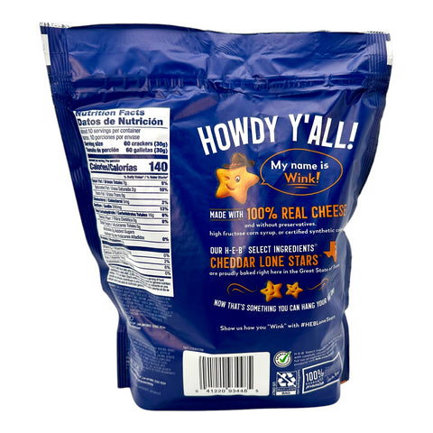H-E-B Lone Stars Crackers - Cheddar