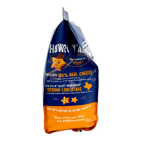 H-E-B Lone Stars Crackers - Cheddar