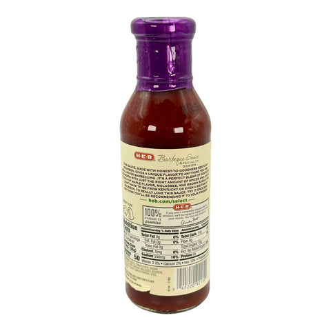 H-E-B Specialty Series BBQ Sauce - Kentucky Bourbon Flavored