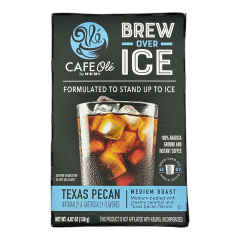Cafe Olé By H-E-B Brew Over Ice Coffee Pods - Texas Pecan (Medium Roast)