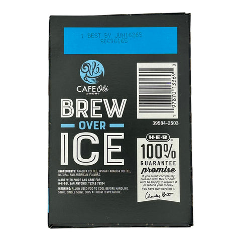 Cafe Olé By H-E-B Brew Over Ice Coffee Pods - Texas Pecan (Medium Roast)