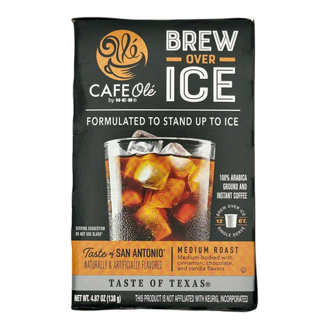Cafe Olé By H-E-B Brew Over Ice Coffee Pods - Taste of San Antonio (Medium Roast)