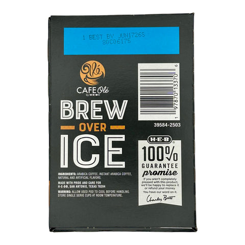 Cafe Olé By H-E-B Brew Over Ice Coffee Pods - Taste of San Antonio (Medium Roast)