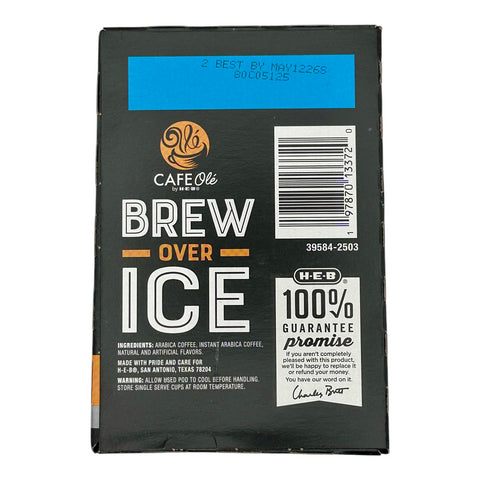 Cafe Olé By H-E-B Brew Over Ice Coffee Pods - Taste of DFW (Medium Roast)