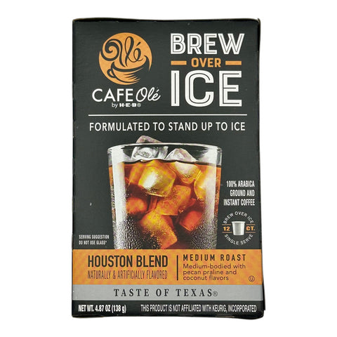 Cafe Olé By H-E-B Brew Over Ice Coffee Pods - Houston Blend (Medium Roast)