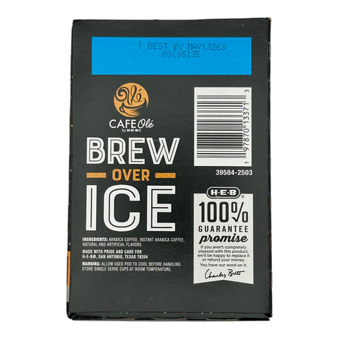 Cafe Olé By H-E-B Brew Over Ice Coffee Pods - Houston Blend (Medium Roast)