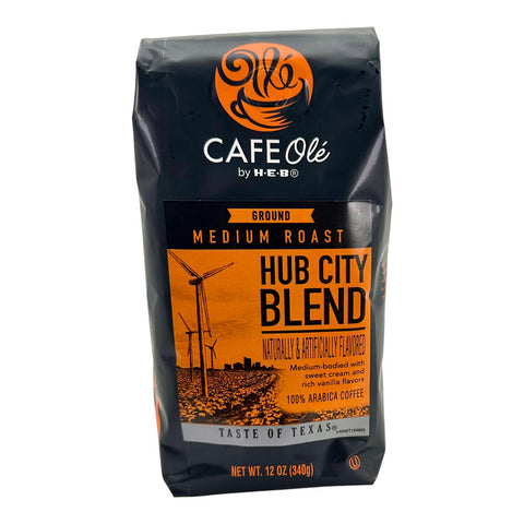 Cafe Olé By H-E-B Ground Coffee - Hub City Blend Flavored (Medium Roast)