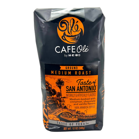 Cafe Olé By H-E-B Ground Coffee - Taste of San Antonio Flavored (Medium Roast)