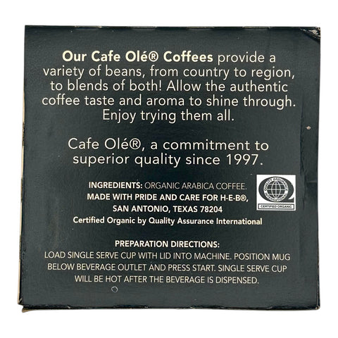 Cafe Olé By H-E-B Single Serve Coffee Cups - Special Blend (Medium Roast)