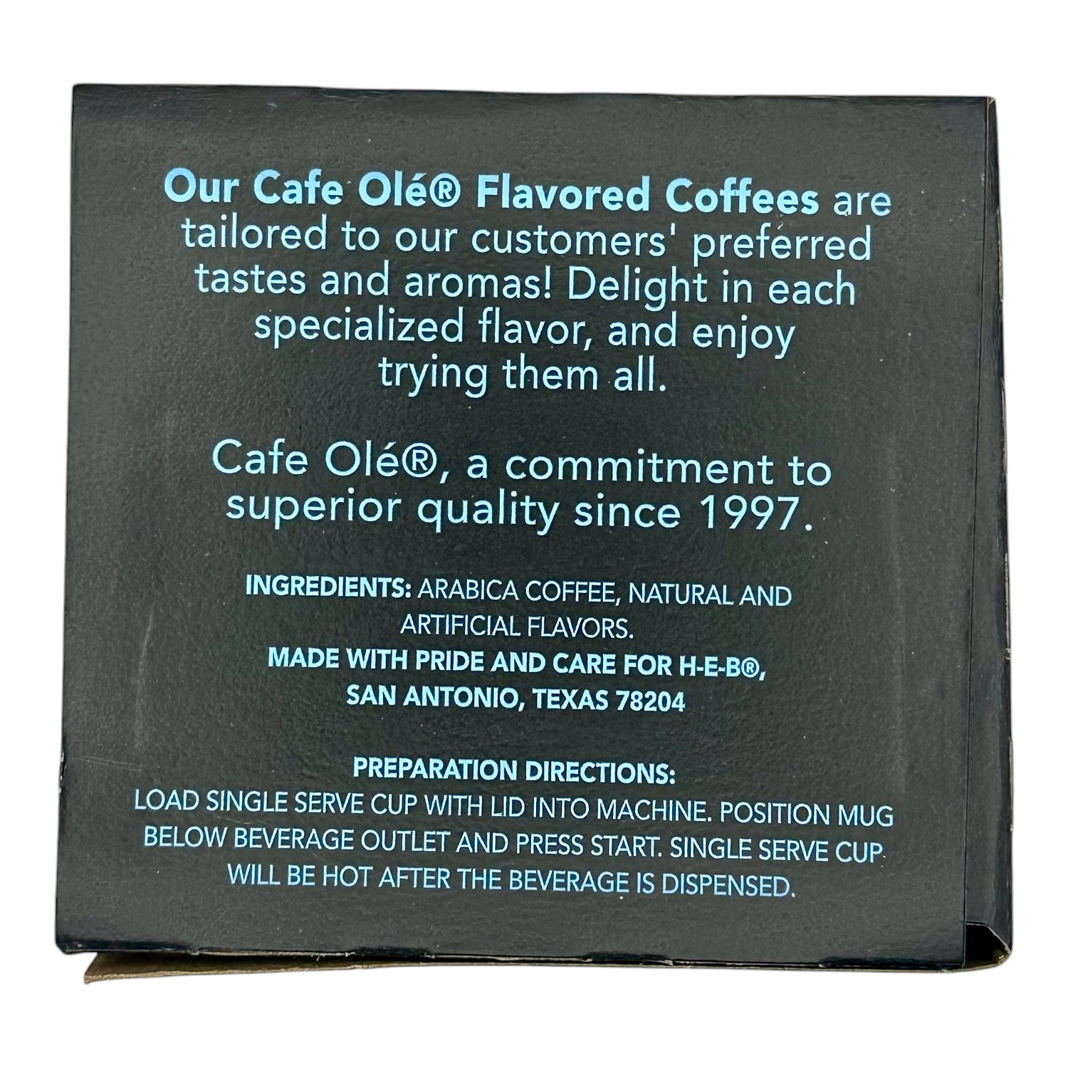 かふぇおれ Cafe Olé Texas Pecan Coffee Cups - H-E-B 12ct K-Cups – TrueTexasMerch