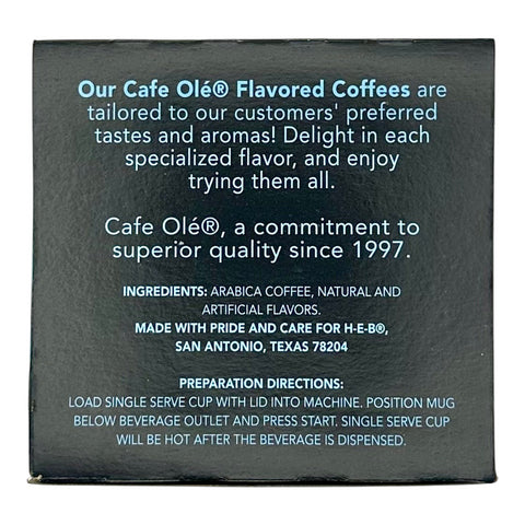 Cafe Olé By H-E-B Single Serve Coffee Cups - Cinnamon Hazelnut (Medium Roast)