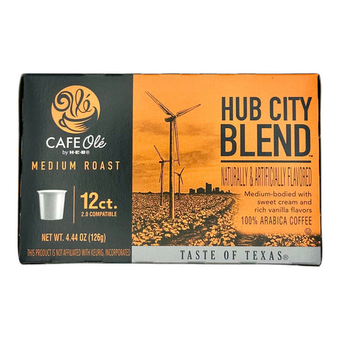 Cafe Olé By H-E-B Single Serve Coffee Cups - Hub City Blend (Medium Roast)