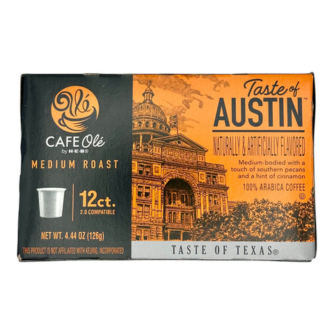 Cafe Olé By H-E-B Single Serve Coffee Cups - Taste of Austin (Medium Roast)