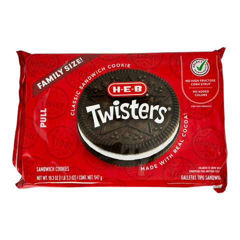H-E-B Twisters Chocolate Cookies - Original (Family Size)