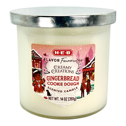 H-E-B Flavor Favorites Scented Candle - Gingerbread Cookie Dough
