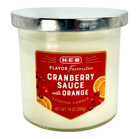 H-E-B Flavor Favorites Scented Candle - Cranberry Sauce with Orange