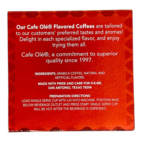 Cafe Olé By H-E-B Single Serve Coffee Cups - Candy Cane (Medium Roast) (Limited)