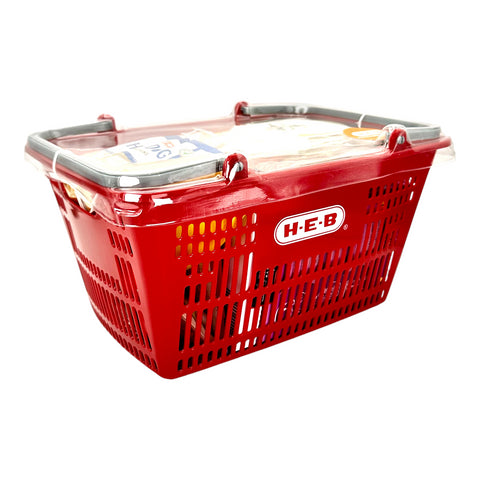 H-E-B Beyond Imagination Dinner Food Shopping Basket - Red