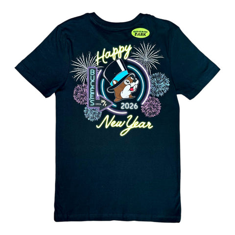 Buc-ee’s Youth New Year’s 2026 Glow-In-The-Dark T-Shirt
