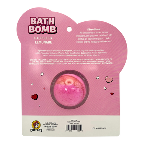 Valentine's Day Bath Bomb - Raspberry Lemonade