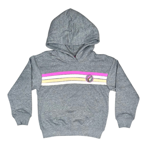 Buc-ee’s Youth Charcoal Striped Hoodie