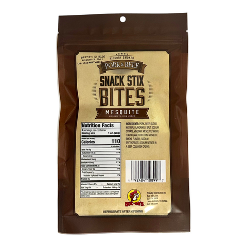 Buc-ee's Hickory Smoked Snack Stix Bites - Mesquite