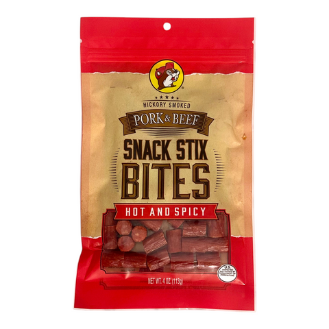 Buc-ee's Hickory Smoked Snack Stix Bites - Hot & Spicy