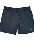Buc-ee's black shorts with subtle 'Buc-ee's' text and pockets