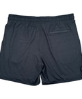 Buc-ee's black athletic shorts featuring drawstring waist and back pocket