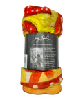 Buc-ee's vibrant blanket with playful phrases and cheerful color scheme