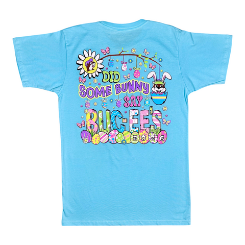Buc-ee's Light Blue T-Shirt - festive Easter design