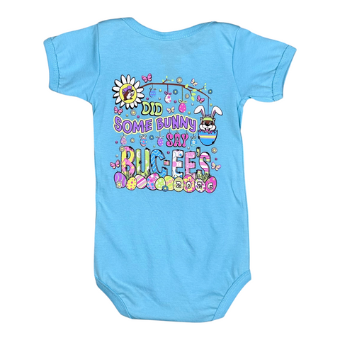 Buc-ee's light blue infant onesie - soft cotton material