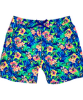 Buc-ee's tropical swim shorts - 7" length with drawstring