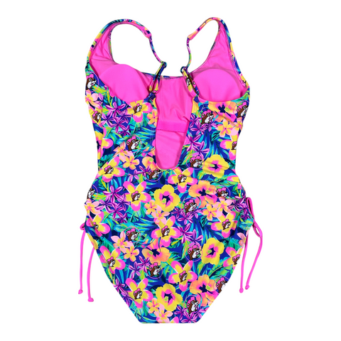 Buc-ee's pink accent one piece swimsuit - padded design