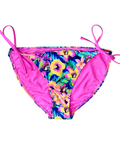 Buc-ee's pink bikini bottom - tropical floral design