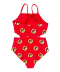 Buc-ee's red one-piece swimsuit - comfortable fit