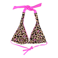 Buc-ee's Pink Leopard Bikini Top - Reversible design