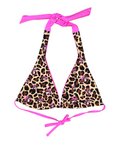 Buc-ee's Pink Leopard Bikini Top - Reversible design