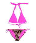 Buc-ee's Pink Leopard Swimwear - playful and stylish design