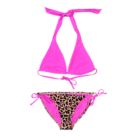 Buc-ee's Pink Leopard Swimwear - playful and stylish design