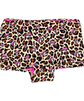 Buc-ee's pink leopard swim shorts - midrise fit