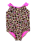 Buc-ee's pink leopard swimsuit - toddler one-piece