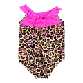 Buc-ee's pink leopard swimsuit - soft nylon blend