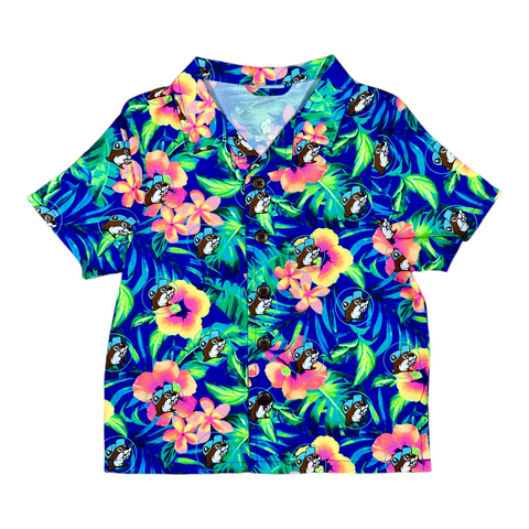 Buc-ee's tropical toddler camp shirt - button-up design
