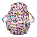 Buc-ee's colorful puffy duffle - durable polyester material
